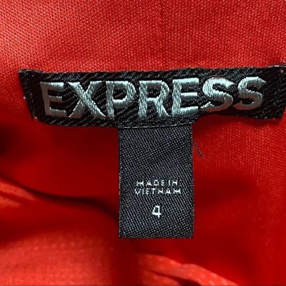 Express ALine Ruffle Dress Coral Size 4 - Picture 8 of 11